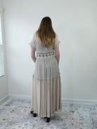 Model wearing Breeze Maxi Duster, back view