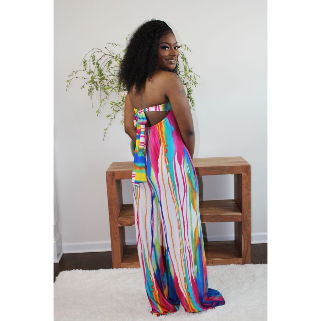 Jumpsuits & Rompers Abstract Jumpsuit - Calypso Colours