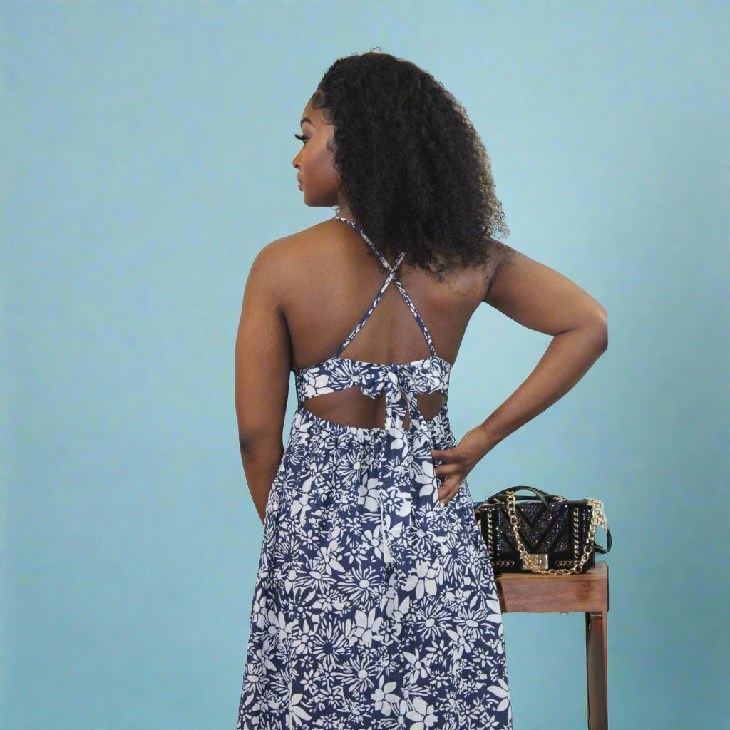 Dresses Island Lace Blue Maxi - Calypso Colours