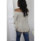 Shirts & Tops Nina Off Shoulder Top - Calypso Colours