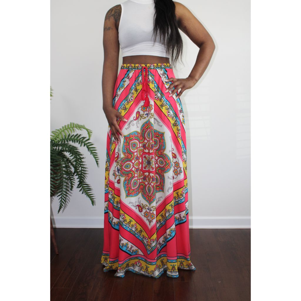 Skirts Valley Maxi Skirt - Calypso Colours